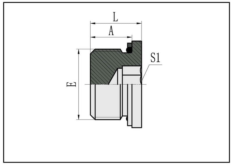 4HN METRIC MALE L-SERIES HOLLOW HEX PLUG
